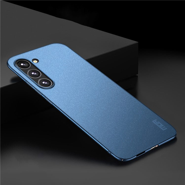 MOFI Shield Matte Series for Samsung Galaxy S23 Hard PC Phone Case Anti-fingerprint Drop-proof Cover - Blue