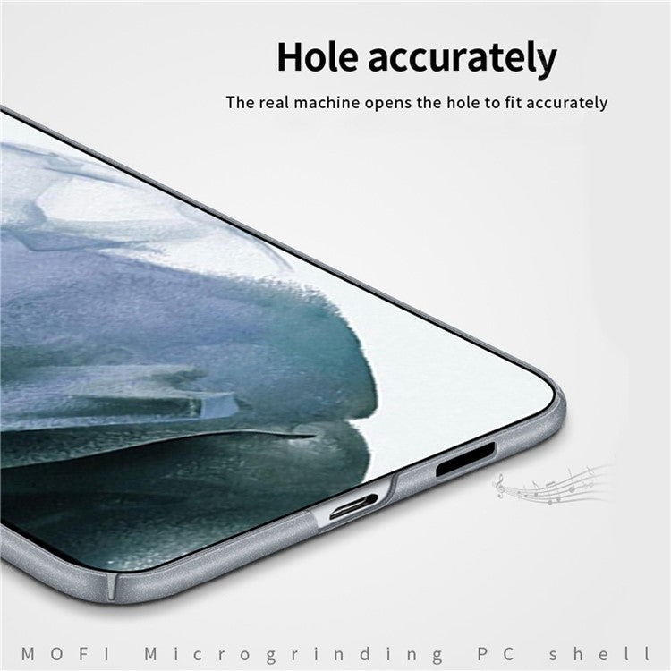 MOFI Shield Matte Series for Samsung Galaxy S23 Hard PC Phone Case Anti-fingerprint Drop-proof Cover - Blue