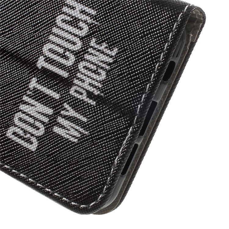 Card Holder Leather Case for Samsung Galaxy A3 SM-A310F (2016) - Do not Touch My Phone
