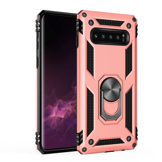 Armor PC TPU Hybrid Shell with Kickstand for Samsung Galaxy S10 Plus - Rose Gold
