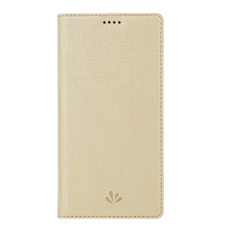 VILI DMX Cross Texture Card Slot Leather Stand Case for Samsung Galaxy S10 Plus - Gold