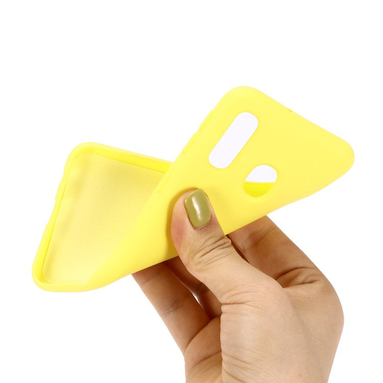 Liquid Silicone Case for Samsung Galaxy A20e - Yellow