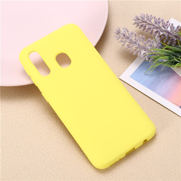 Liquid Silicone Case for Samsung Galaxy A20e - Yellow