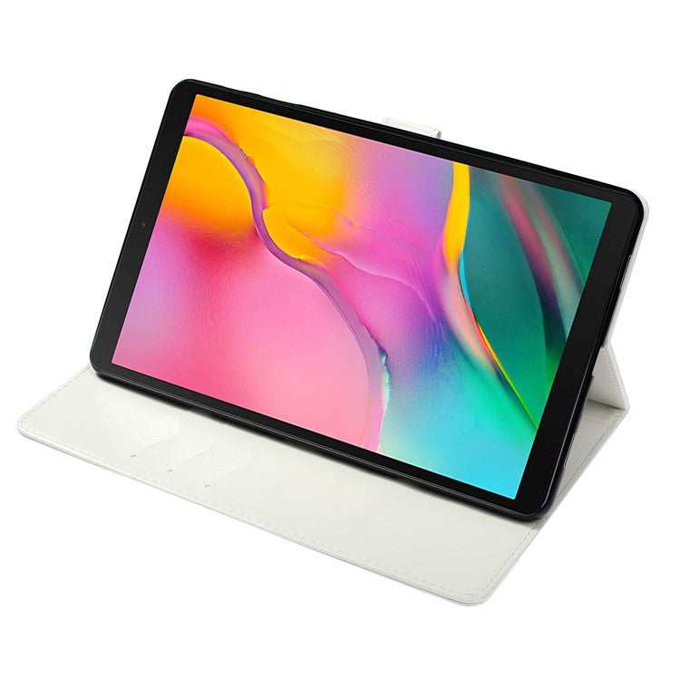Embossment Patterned Light Spot Decor Leather Tablet Cover for Samsung Galaxy Tab A 10.1 (2019)/T510/T515 - Cube