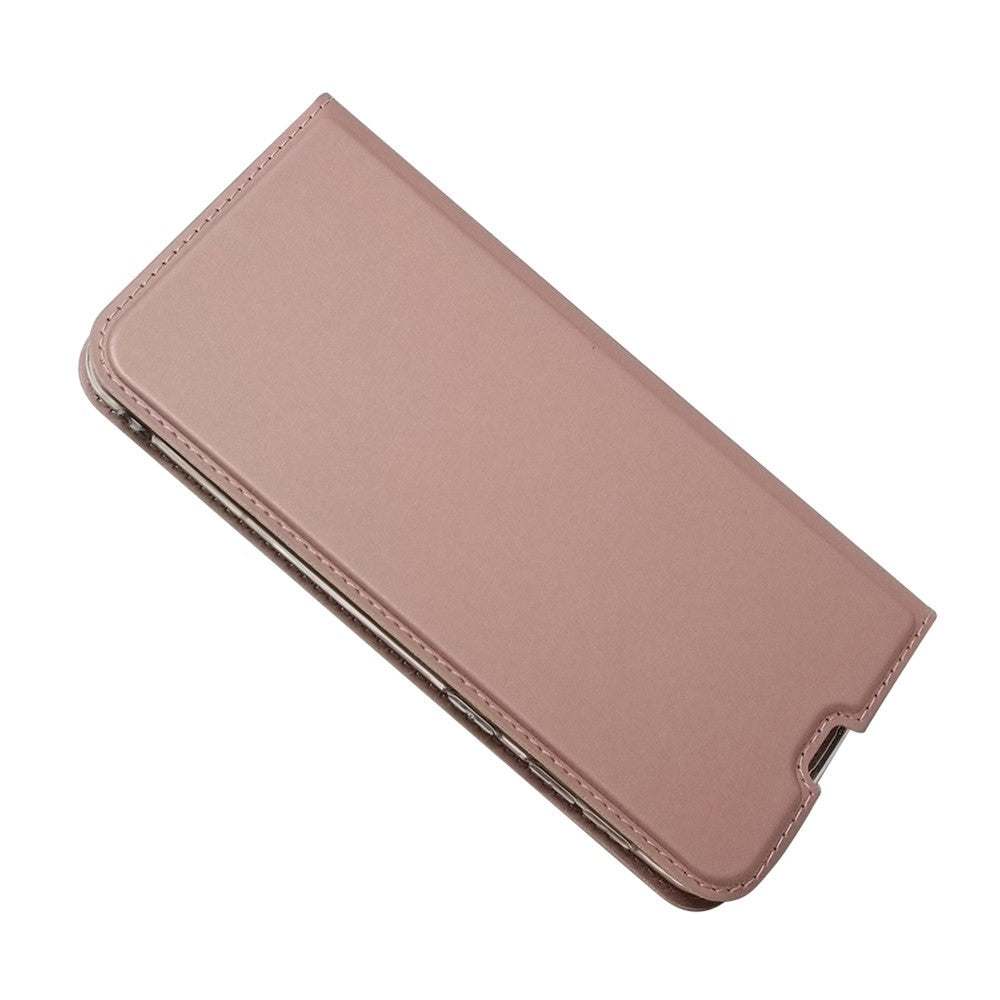 Magnetic Closure Leather Card Holder Phone Covering for Samsung Galaxy M30s / M2 - Rose Gold