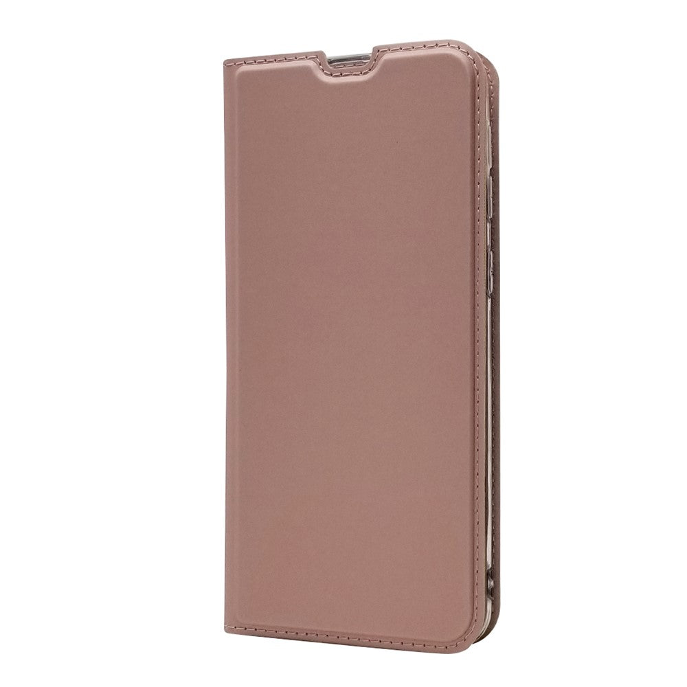 Magnetic Closure Leather Card Holder Phone Covering for Samsung Galaxy M30s / M2 - Rose Gold