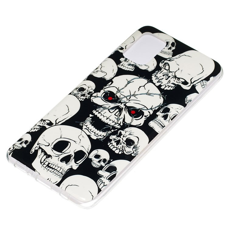 Noctilucent IMD TPU Shell for Samsung Galaxy A51 - Cool Skulls