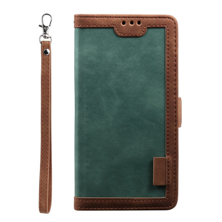 Retro Splicing Leather Shell for Samsung Galaxy S10e - Green