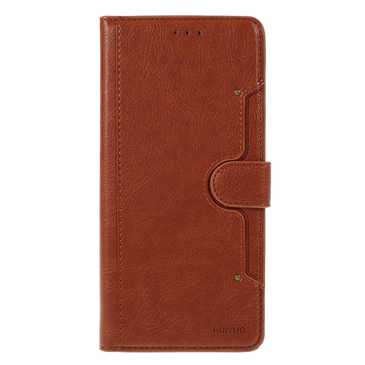 KAIYUE Wallet Leather Stand Case for Samsung Galaxy S20 Ultra - Brown