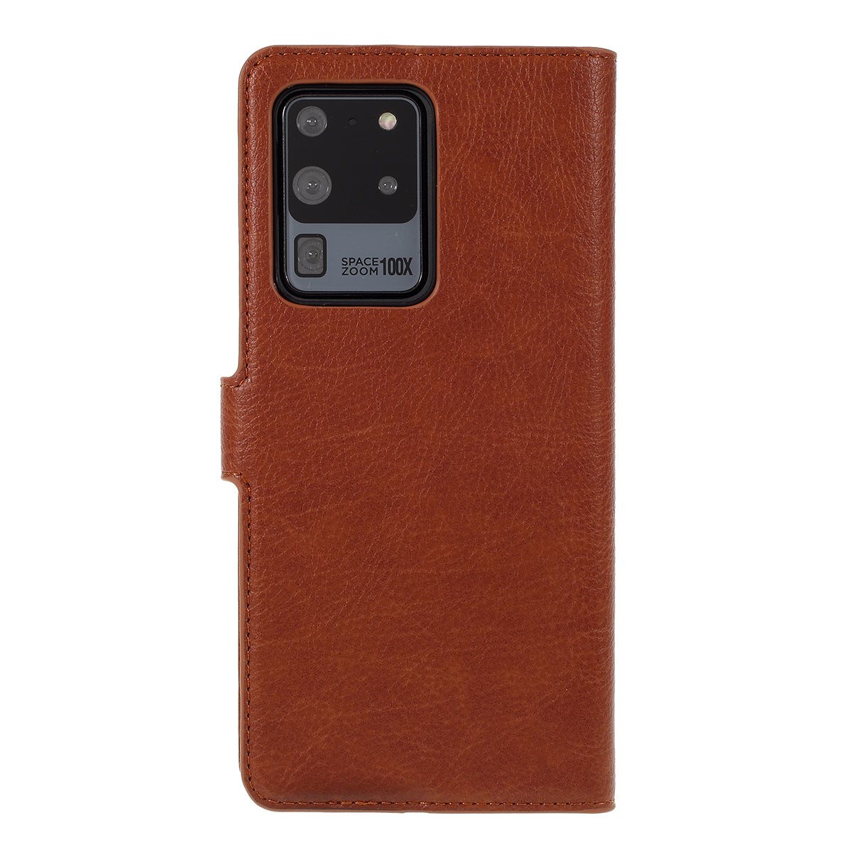 KAIYUE Wallet Leather Stand Case for Samsung Galaxy S20 Ultra - Brown