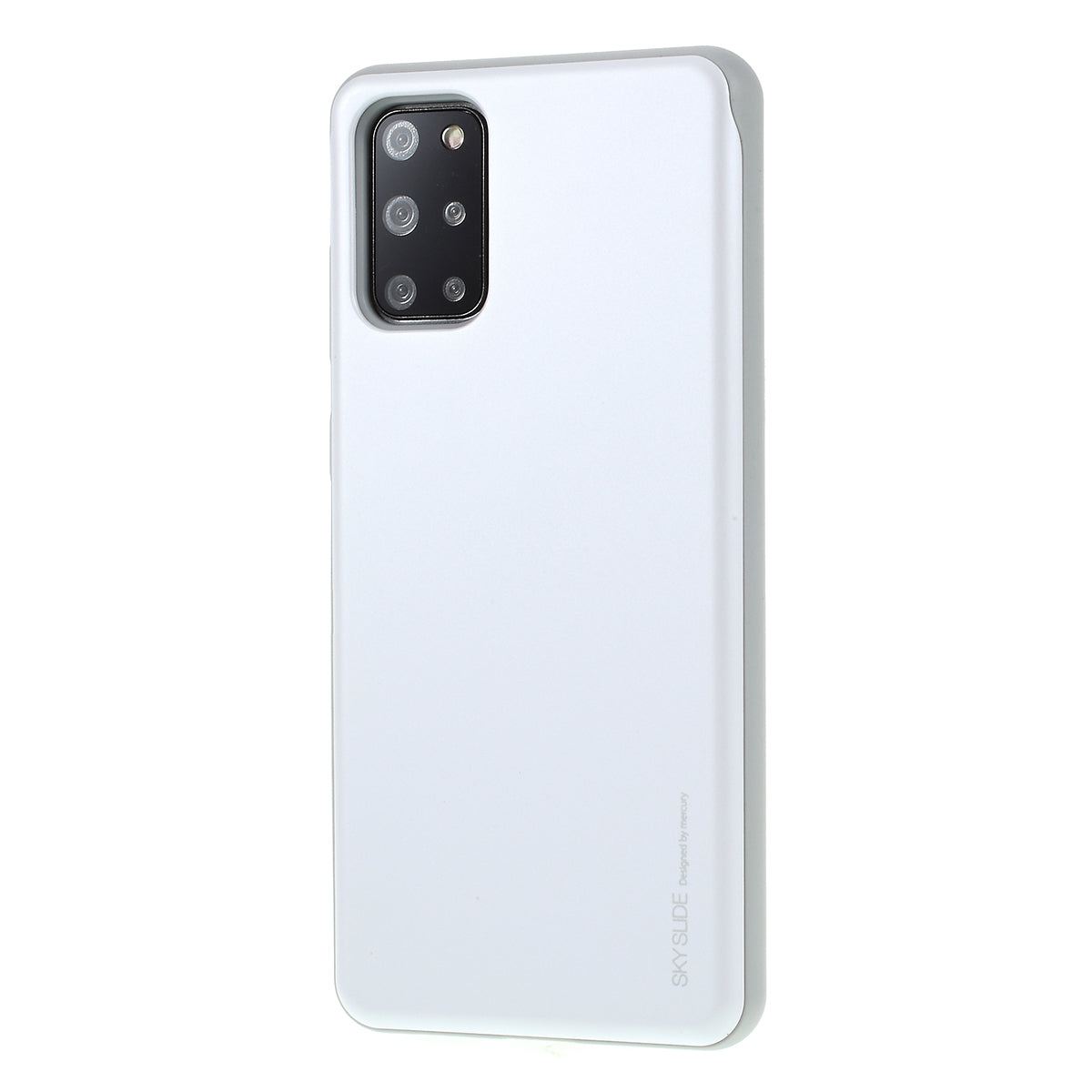 MERCURY GOOSPERY Sky Series Slide Card Slot PC TPU Phone Cover for Samsung Galaxy S20 Plus / S20 Plus 5G - Silver