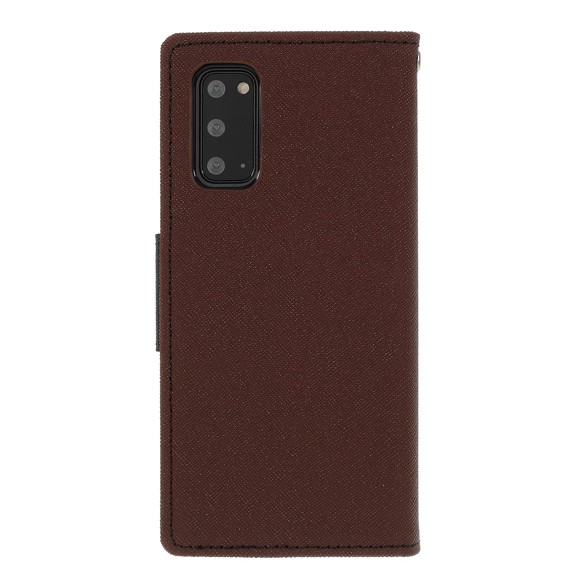 MERCURY GOOSPERY Fancy Diary Leather Wallet Mobile Phone Case for Samsung Galaxy S20 4G/S20 5G - Brown
