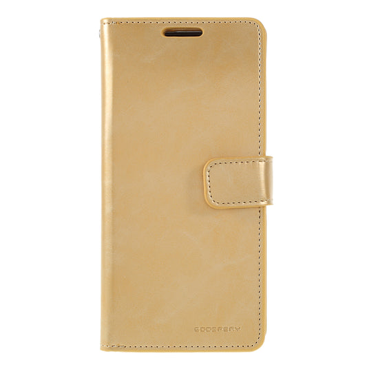 MERCURY GOOSPERY Mansoor Series Wallet Style Leather Cover Case for Samsung Galaxy S20 4G/S20 5G - Gold