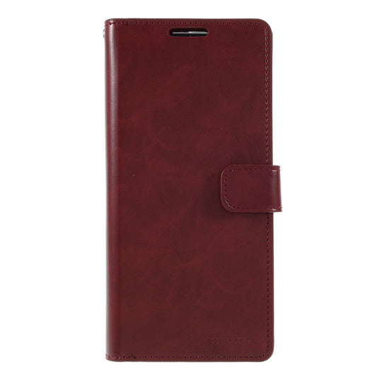 MERCURY GOOSPERY for Samsung Galaxy S20 Ultra Mansoor Wallet Diary Leather Mobile Phone Case - Wine Red
