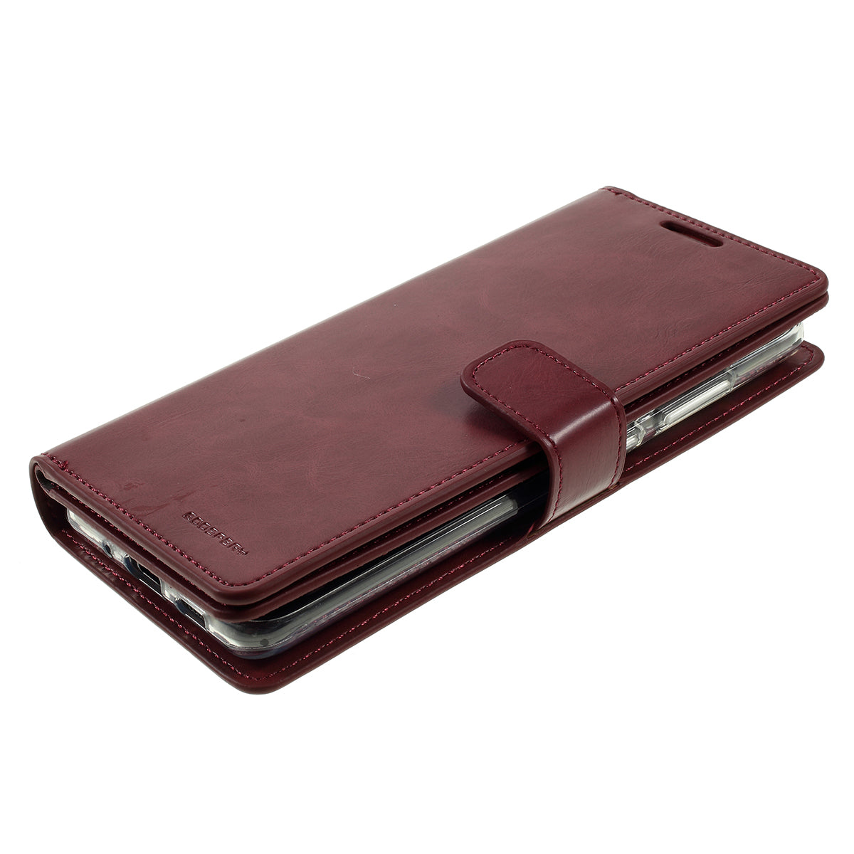 MERCURY GOOSPERY for Samsung Galaxy S20 Ultra Mansoor Wallet Diary Leather Mobile Phone Case - Wine Red