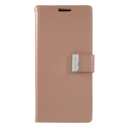 MERCURY GOOSPERY Rich Diary Leather Wallet Protection Case for  Samsung Galaxy S20 Plus / S20 Plus 5G - Rose Gold
