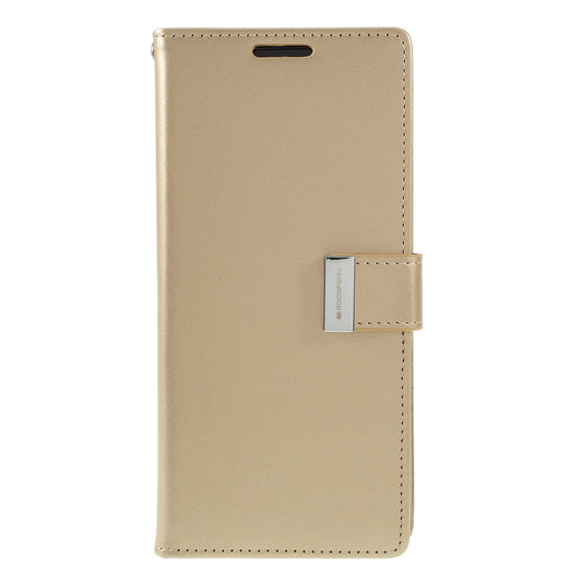 MERCURY GOOSPERY Rich Diary Leather Wallet Protection Case for Samsung Galaxy S20 Ultra - Gold