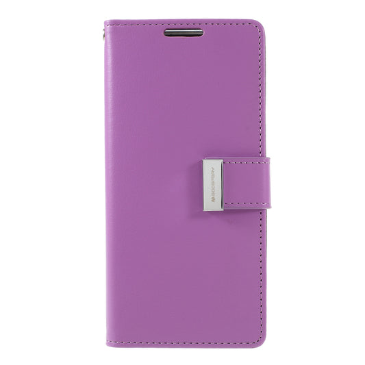 MERCURY GOOSPERY Rich Diary Leather Wallet Phone Casing for Samsung Galaxy S20 4G/S20 5G - Purple