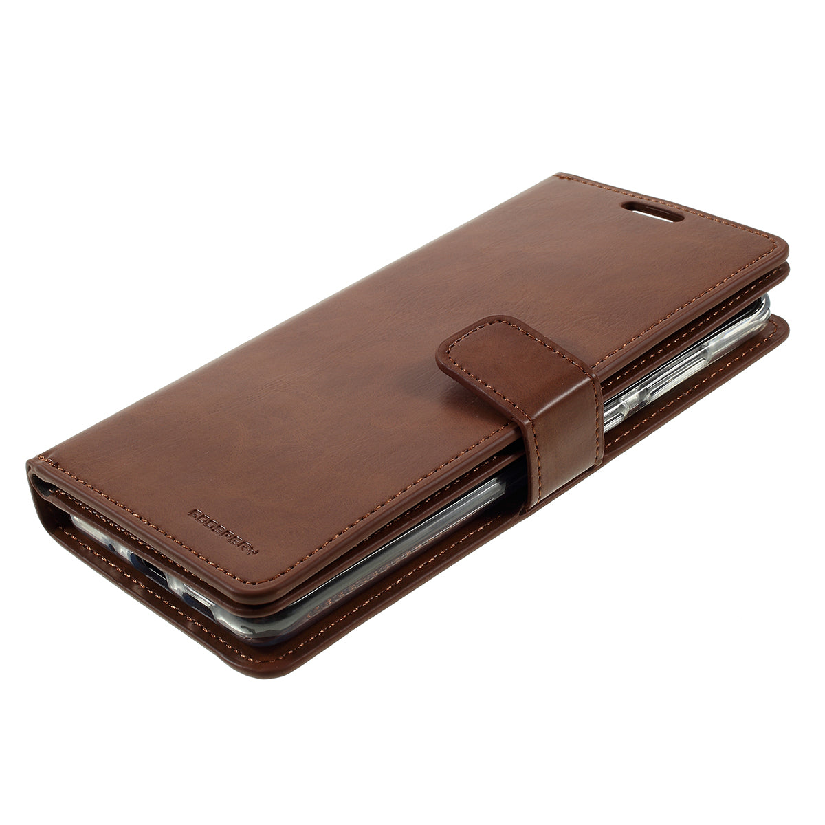 MERCURY GOOSPERY Mansoor Series Wallet Style Leather Cover Case for Samsung Galaxy S20 Plus / S20 Plus 5G - Brown