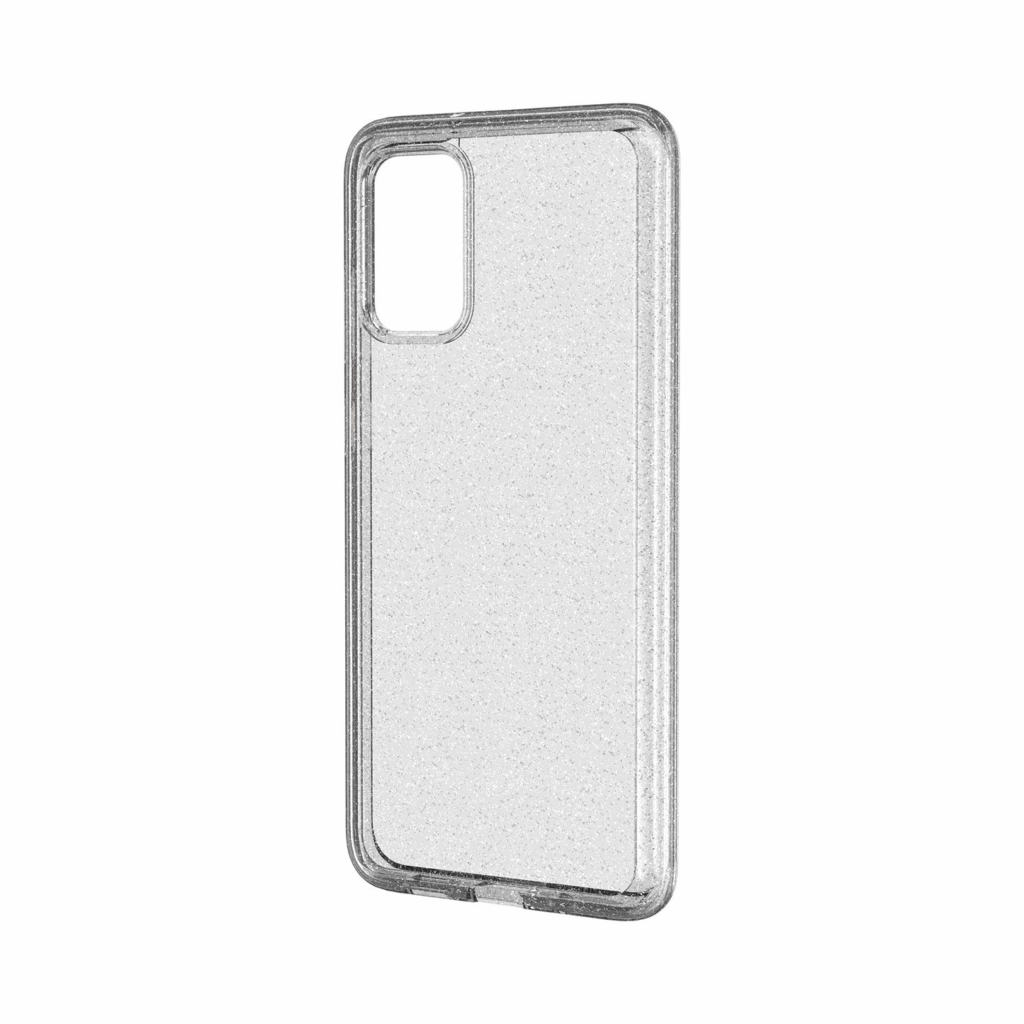 Glittery Powder PC TPU Combo Phone Case Covering for Samsung Galaxy S20 4G/S20 5G - Silver