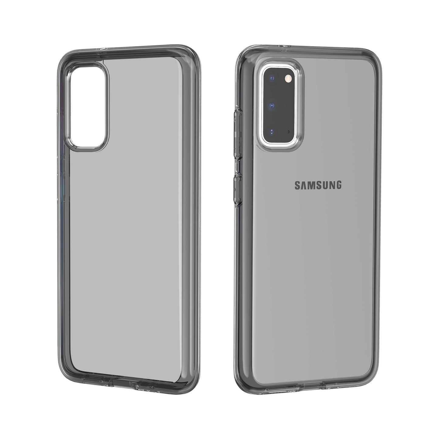 Transparent PC + TPU Case for Samsung Galaxy S20 4G/S20 5G - Black