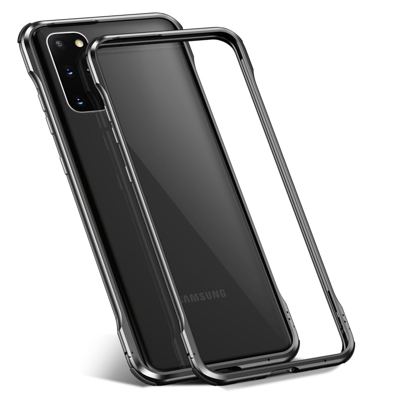 Le-Lock Series Shockproof Buckle Metal Frame Cover for Samsung Galaxy S20 Plus / S20 Plus 5G - Black