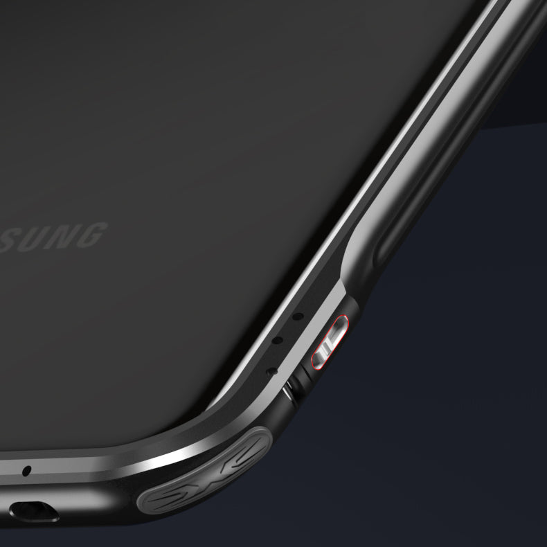 Le-Lock Series Shockproof Buckle Metal Frame Cover for Samsung Galaxy S20 Plus / S20 Plus 5G - Black
