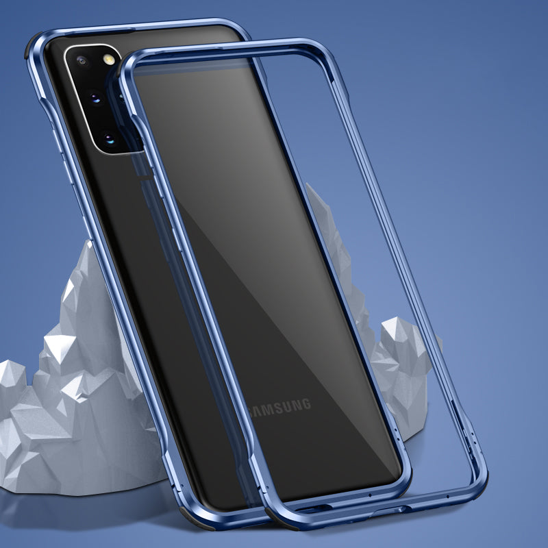 Le-Lock Series Shockproof Buckle Metal Frame Cover for Samsung Galaxy S20 Plus / S20 Plus 5G - Blue