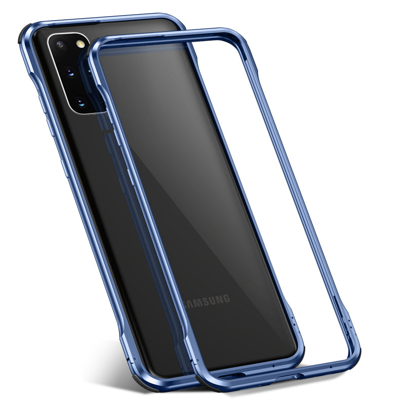 Le-Lock Series Shockproof Buckle Metal Frame Cover for Samsung Galaxy S20 Plus / S20 Plus 5G - Blue
