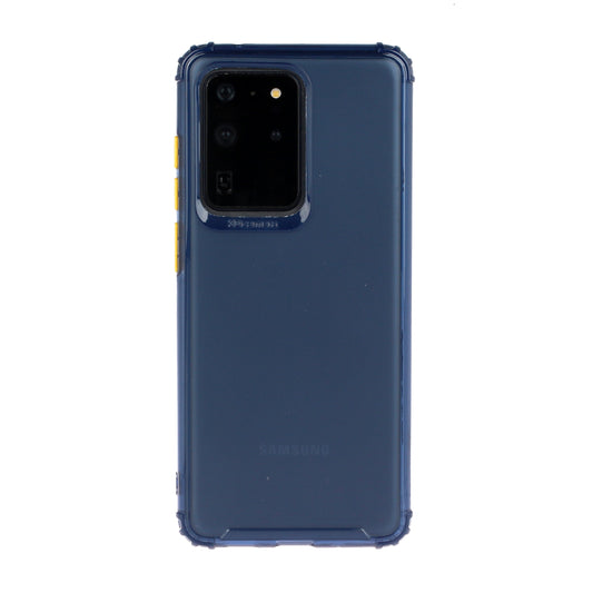Drop-proof Matte TPU Phone Case for Samsung Galaxy S20 Ultra - Dark Blue