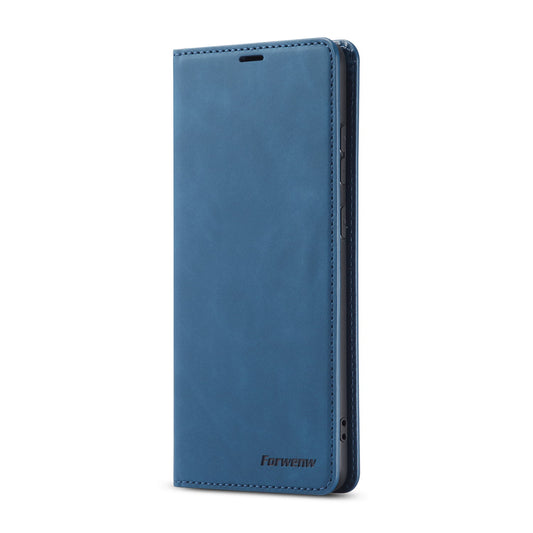 FORWENW Fantasy Series Silky Touch PU Leather Wallet Case for Samsung Galaxy S20 Ultra - Blue