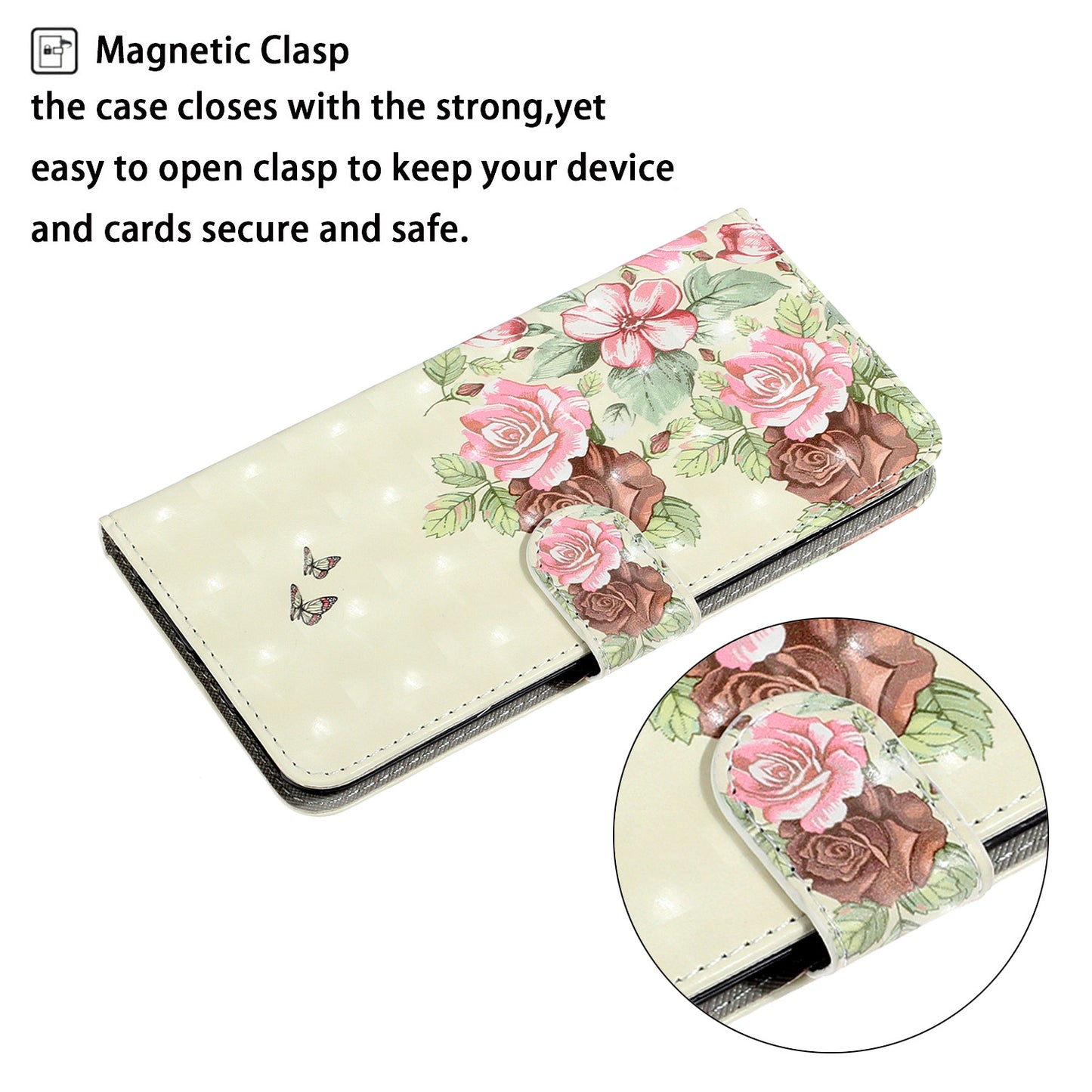 Light Spot Decor Patterned PU Leather Wallet Case Phone Shell for Samsung Galaxy S20 Plus/S20 Plus 5G - Peony