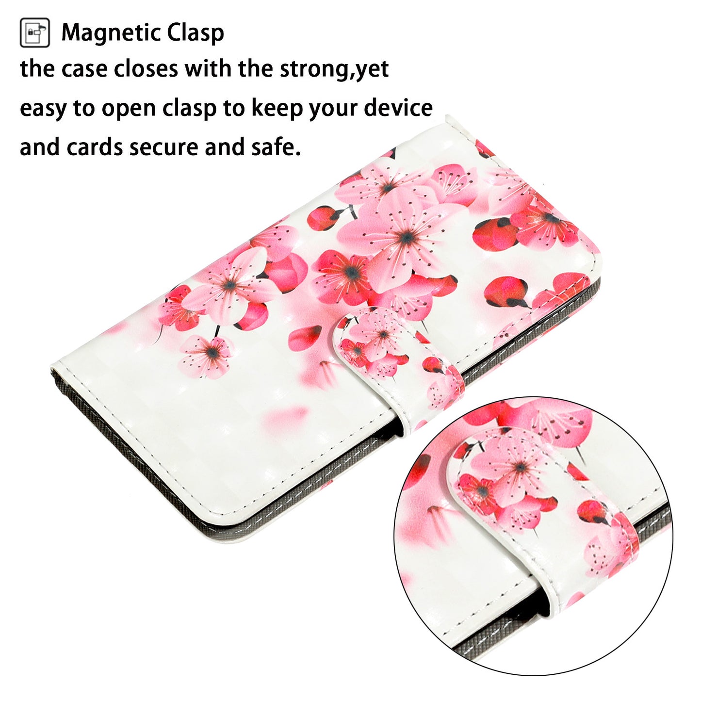 Light Spot Decor Patterned PU Leather Wallet Case Phone Shell for Samsung Galaxy S20 Plus/S20 Plus 5G - Vivid Flower