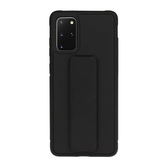 For Samsung Galaxy S20 Plus / S20 Plus 5G Magnetic Hand Strap Kickstand TPU + PC Phone Cover - Black