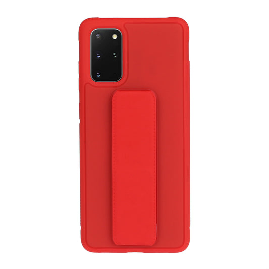 For Samsung Galaxy S20 Plus / S20 Plus 5G Magnetic Hand Strap Kickstand TPU + PC Phone Cover - Red