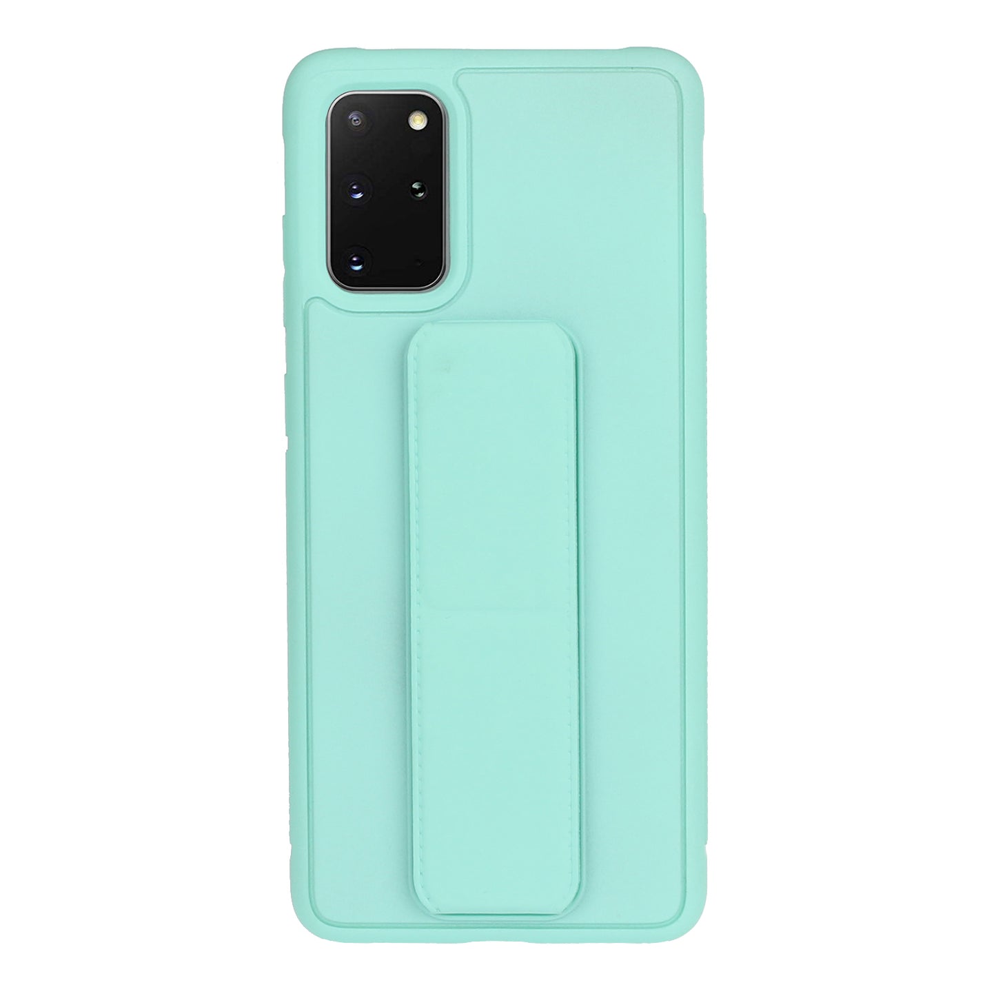 For Samsung Galaxy S20 Plus / S20 Plus 5G Magnetic Hand Strap Kickstand TPU + PC Phone Cover - Cyan