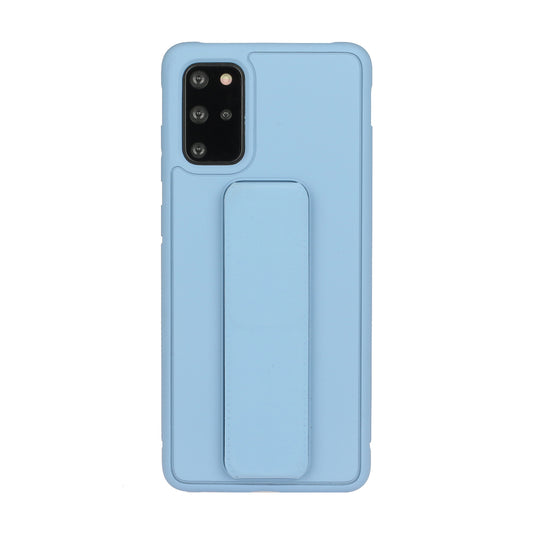 For Samsung Galaxy S20 Plus / S20 Plus 5G Magnetic Hand Strap Kickstand TPU + PC Phone Cover - Baby Blue