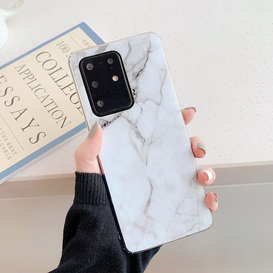 Marble Pattern Glossy IMD TPU Case for Samsung Galaxy S20 Plus - Style A