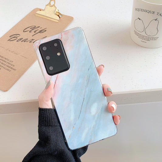 Marble Pattern Glossy IMD TPU Case for Samsung Galaxy S20 Plus - Style B