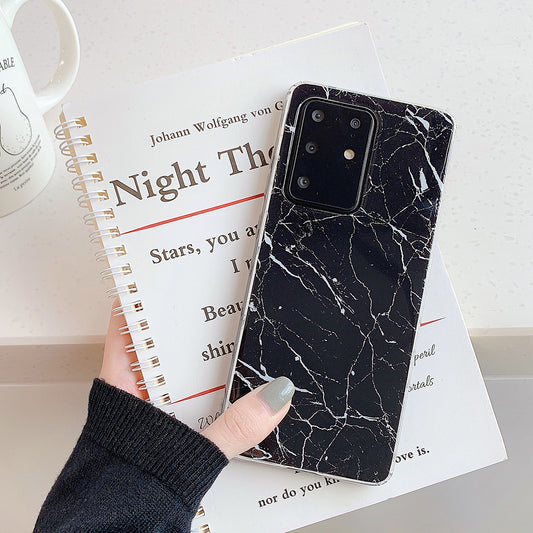 Marble Pattern Glossy IMD TPU Case for Samsung Galaxy S20 Plus - Style E