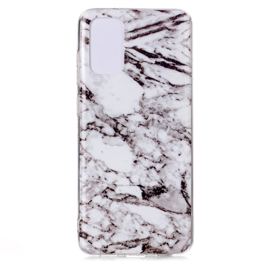 Marble Pattern IMD TPU Phone Case for Samsung Galaxy S20 Plus - Style D
