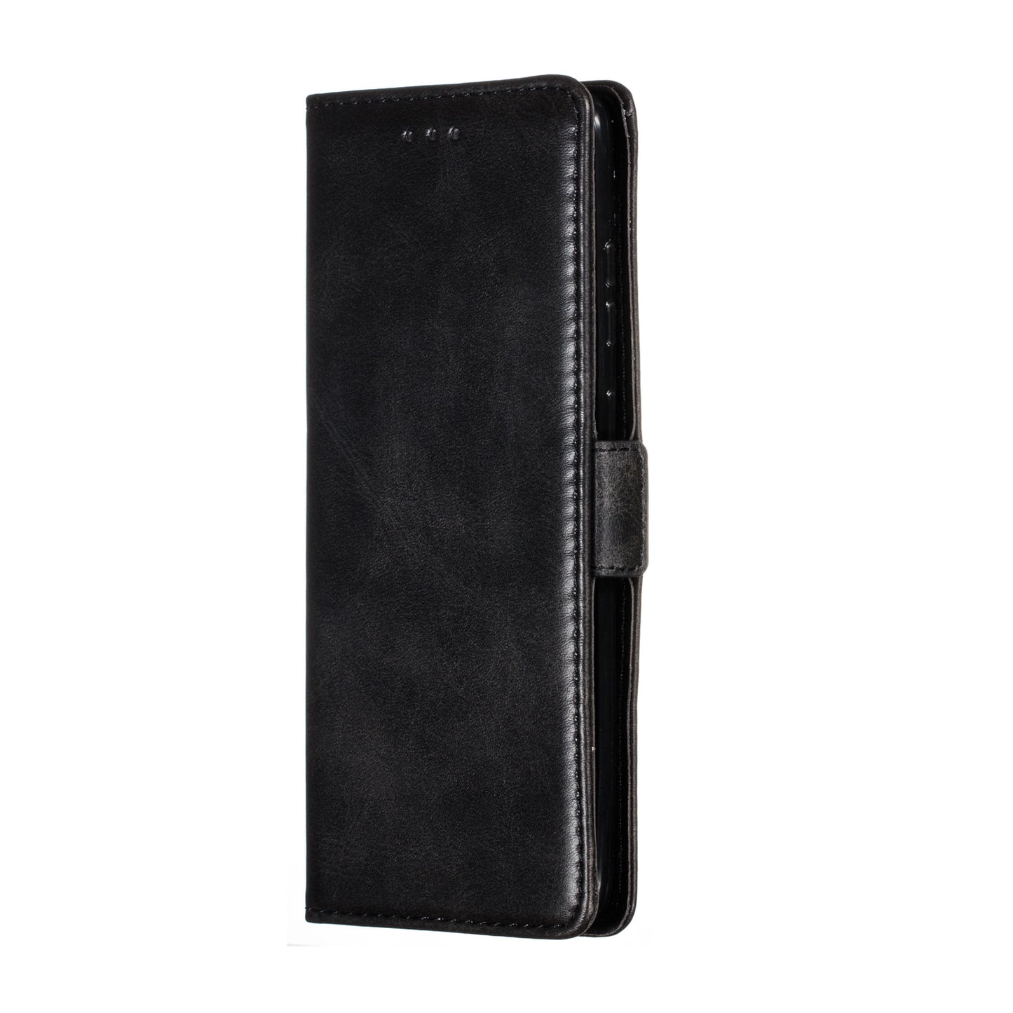 Wallet Leather Stand Phone Casing with Lanyard for Samsung Galaxy S20 Plus - Black