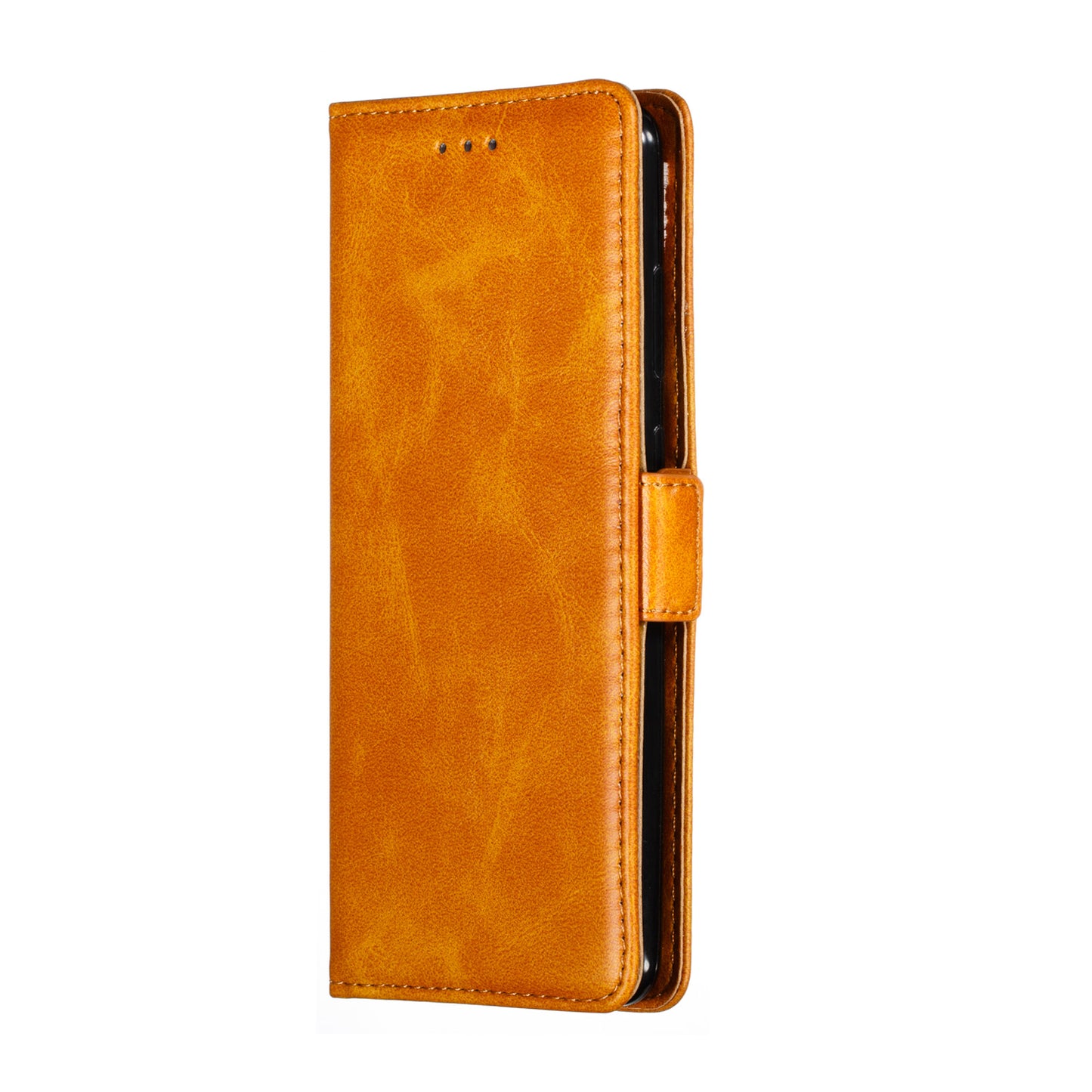 Wallet Leather Stand Phone Casing with Lanyard for Samsung Galaxy S20 Plus - Brown