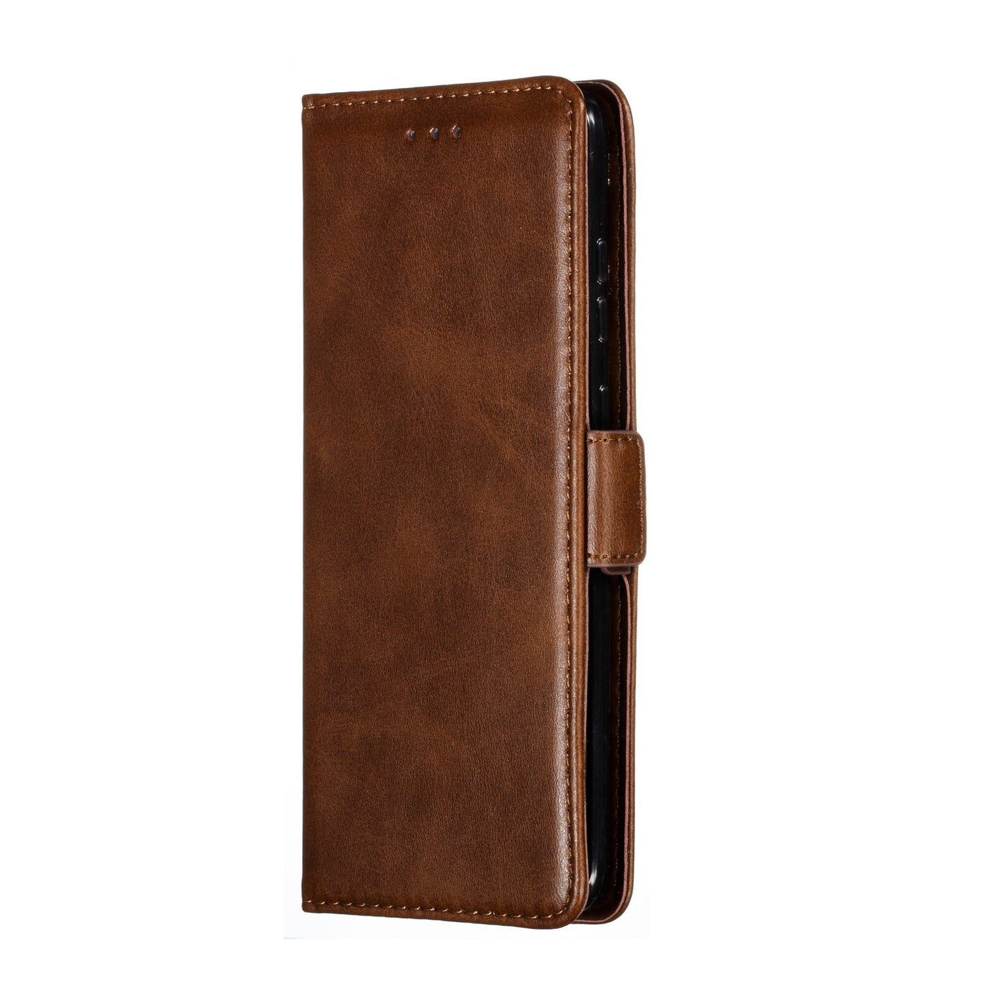Wallet Leather Stand Phone Casing with Lanyard for Samsung Galaxy S20 Plus - Coffee