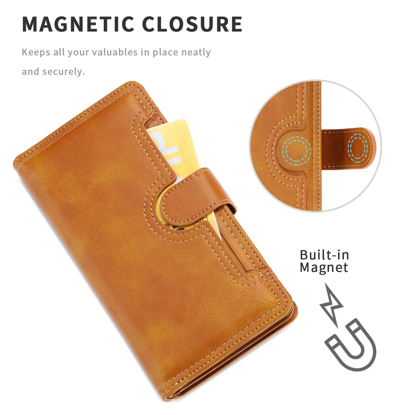 Multiple Card Slots Leather Shell Case Cover for Samsung Galaxy S20 Ultra - Brown
