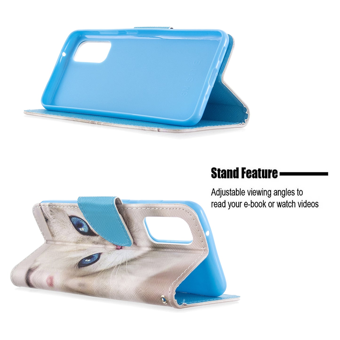 Pattern Printing Cross Texture Wallet Leather Stand Case for Samsung Galaxy S20 4G/S20 5G - Cat