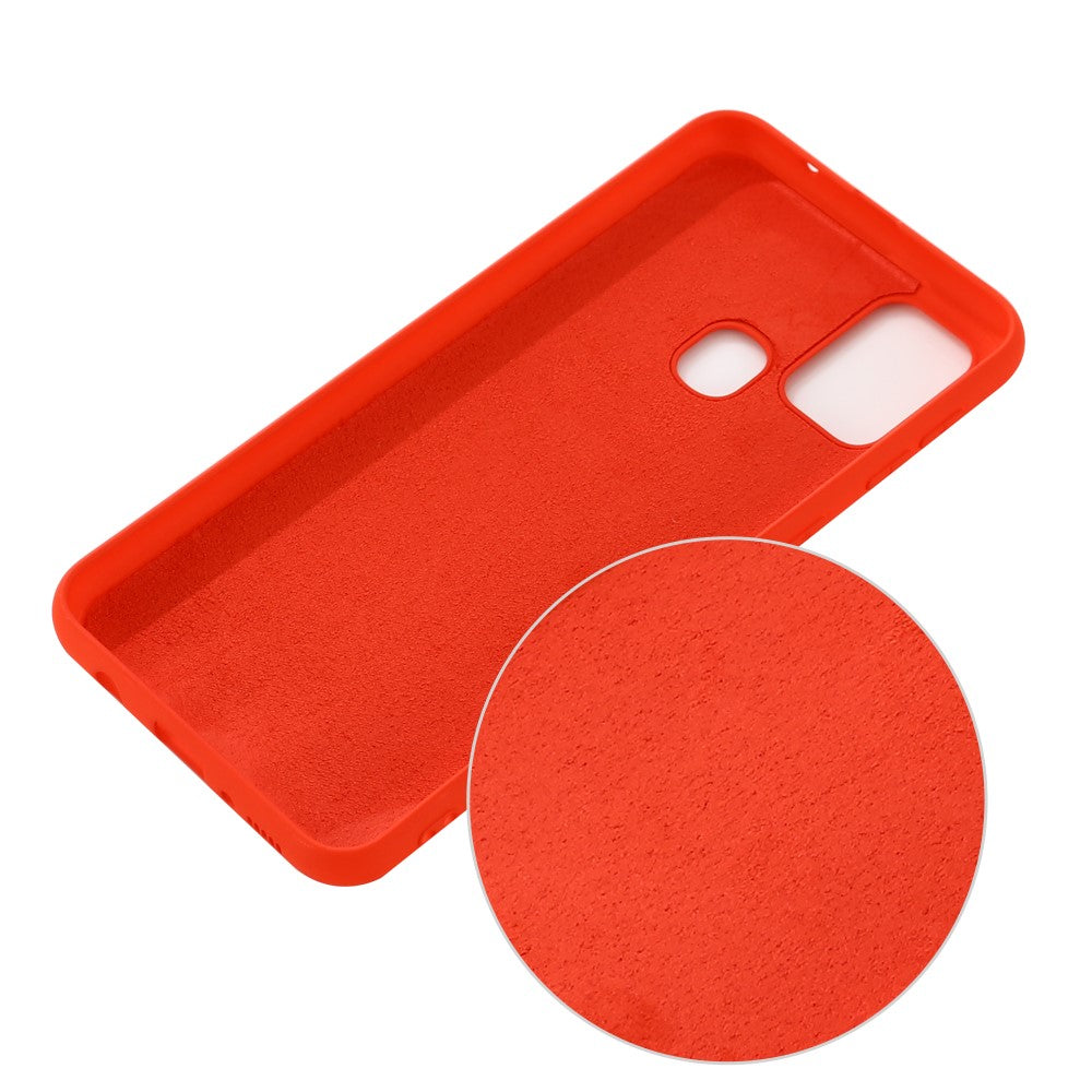 Liquid Silicone Shell Case for Samsung Galaxy M31 - Red