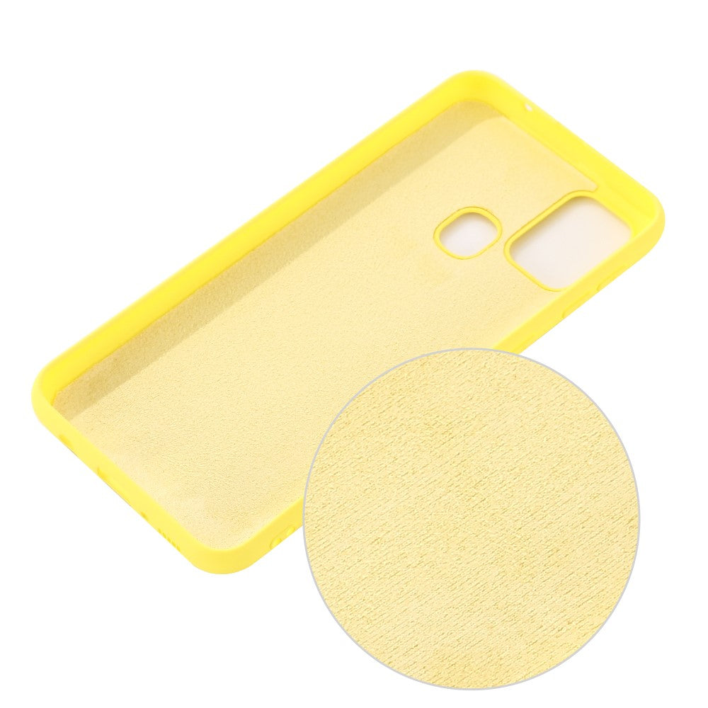 Liquid Silicone Shell Case for Samsung Galaxy M31 - Yellow