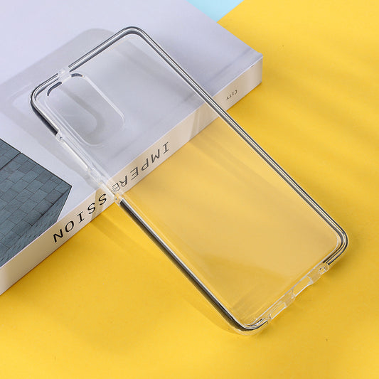 Bi-color TPU Mobile Phone Shell for Samsung Galaxy S20 Plus - Black