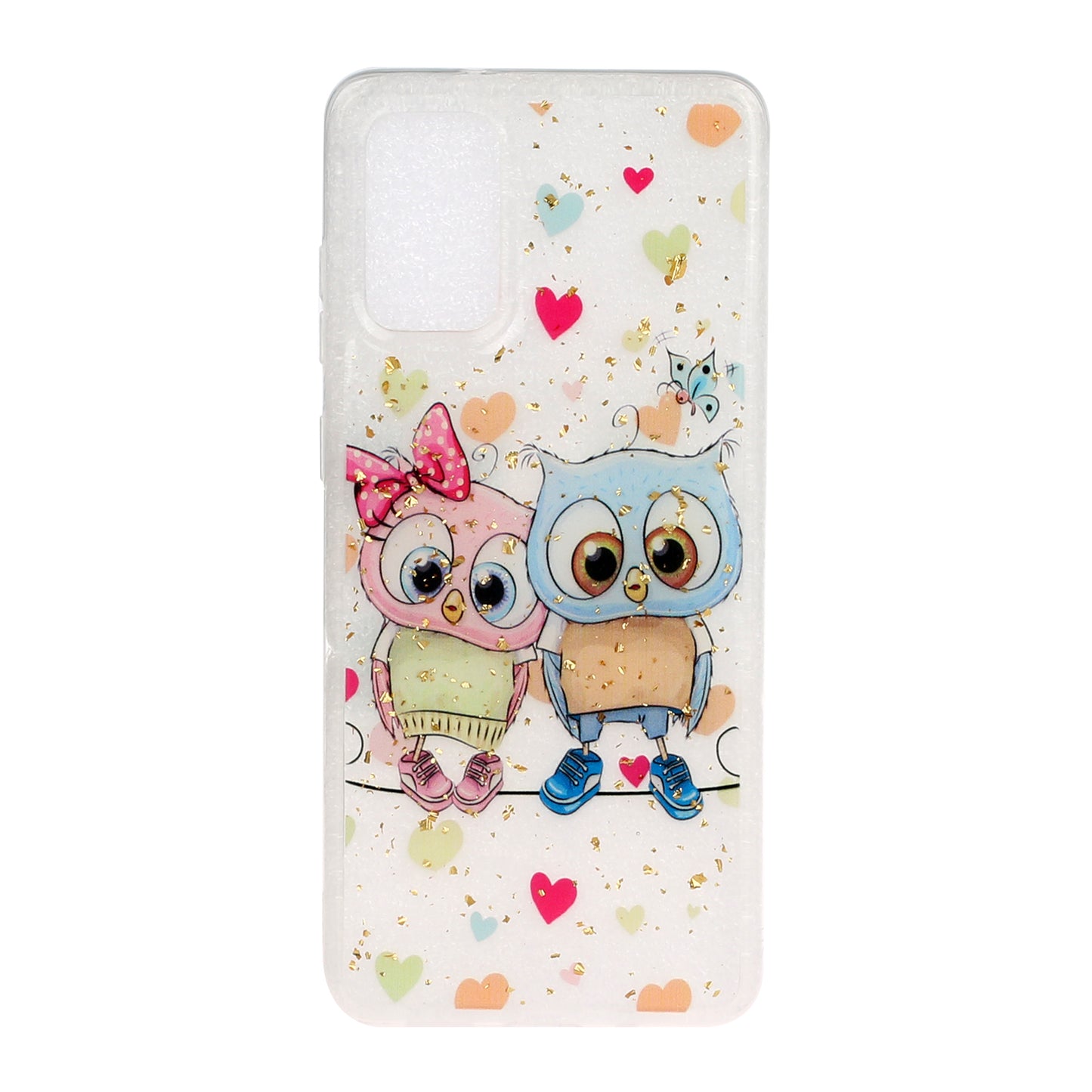 Glitter Sequins Stylish TPU Phone Shell for Samsung Galaxy S20 Ultra - Owls